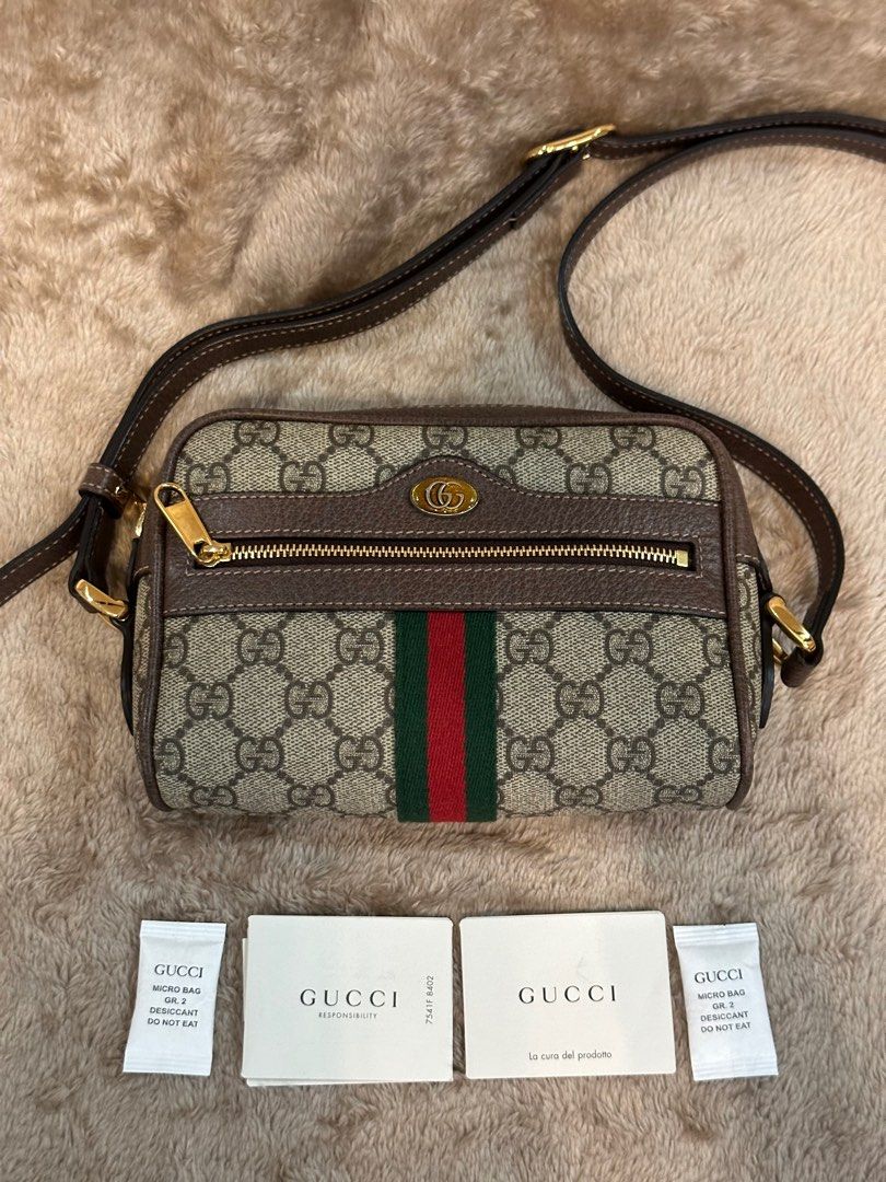 GUCCI OPHIDIA GG SUPREME MINI BAG