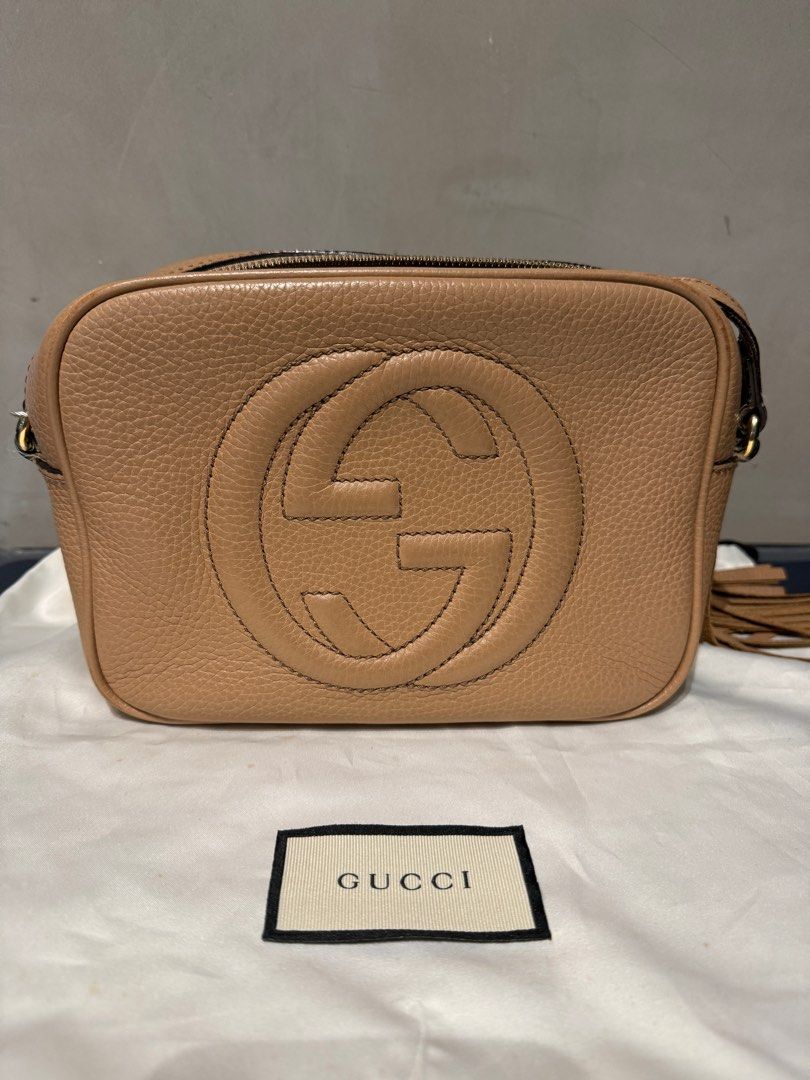 GUCCI SOHO CAMERA BAG BEIGE Luxury Bags Wallets on Carousell