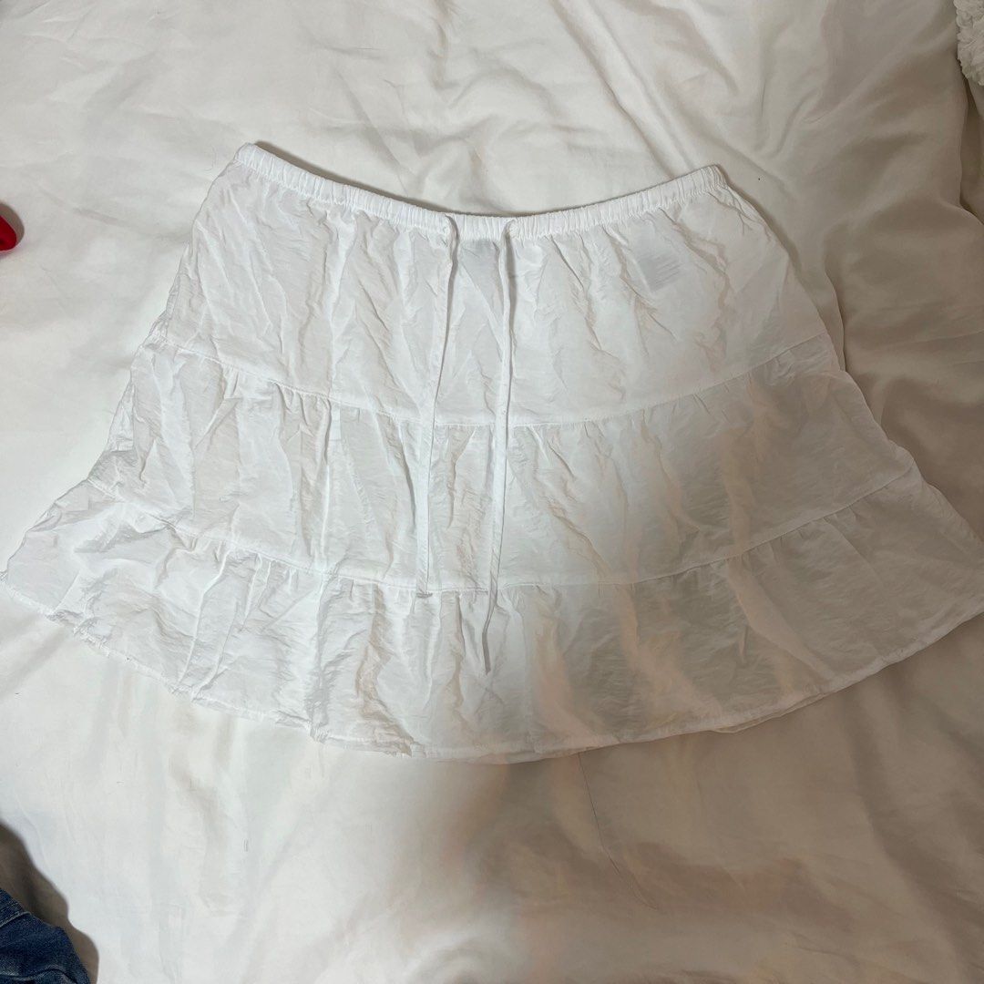 H M white skirt summer