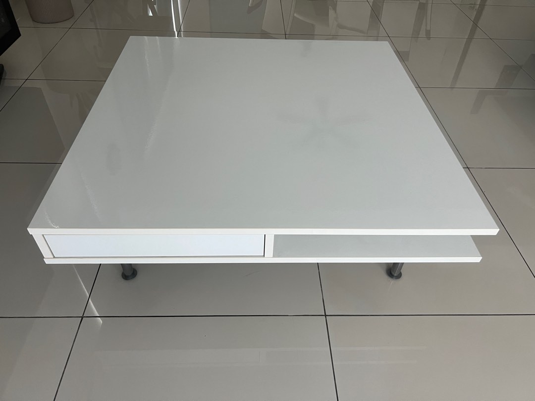Ikea white square coffee table tofteryd, Furniture & Home Living, Furniture, Tables & Sets on ...