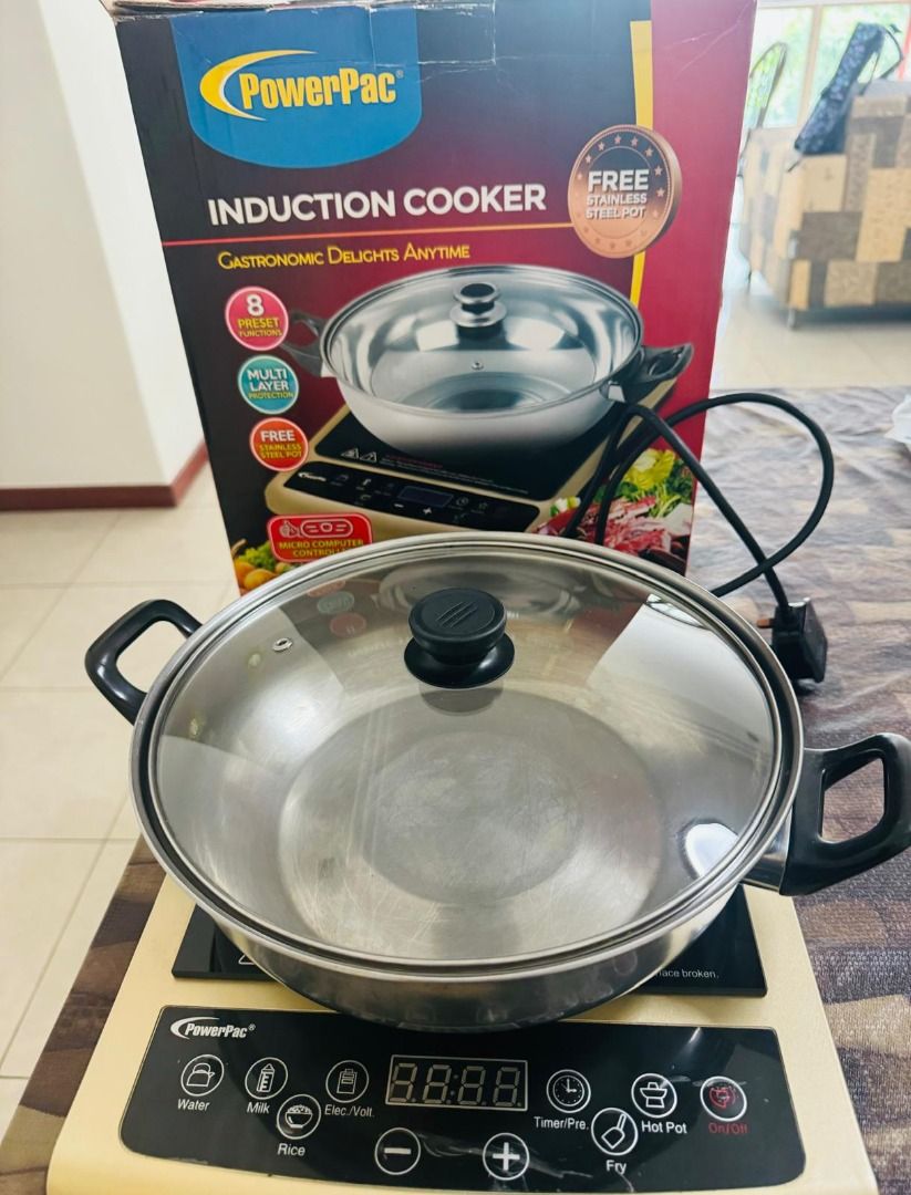 Stainless steel pot for induction cooker outlet