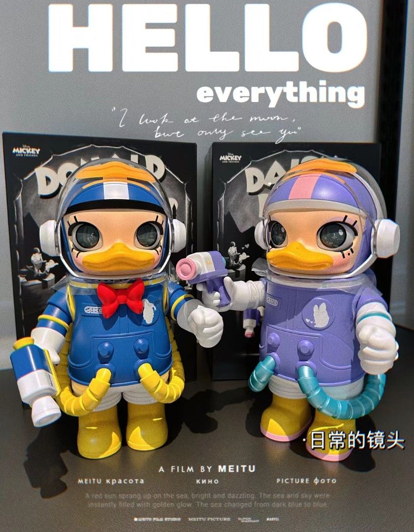 INSTOCK!!!] Popmart Mega Space Molly 400% Donald Duck and Daisy