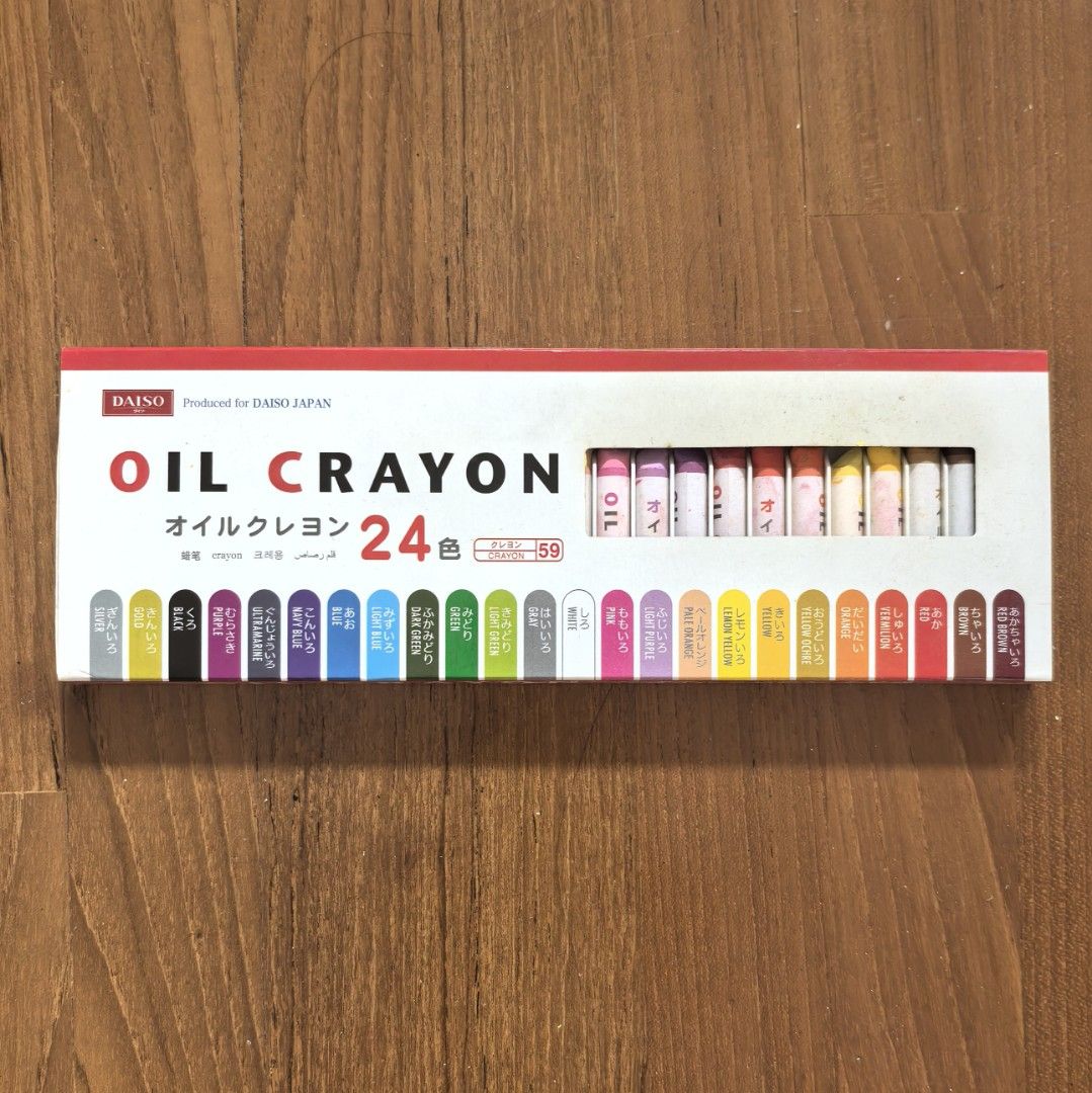 Japanese Oil Crayon, Hobbies & Toys, Stationery & Craft, Stationery