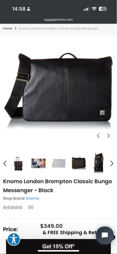 Knomo London Bungo Classic Bungo Messenger