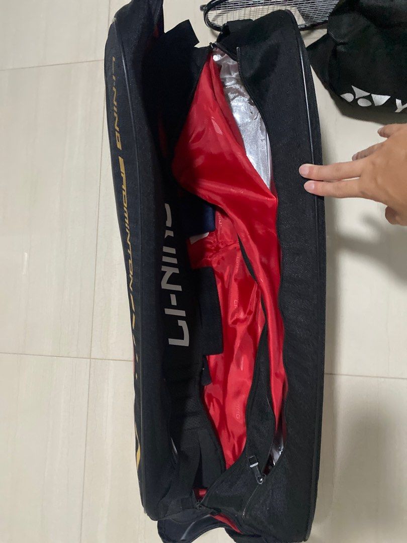 Lining Bundle (Category: Racket & Ball Sports) located in Singapore. Submitted by mecke (Listing ID 1325904328, Image 3). Description: Axforce 80 5ug5, no paint chips but small paint scuffs: $170 open to nego (SOLD) Lining badminton bag, like new almost no flaws at all: $60 Small head racket: perfectly fine nothing wrong at all: $40 .