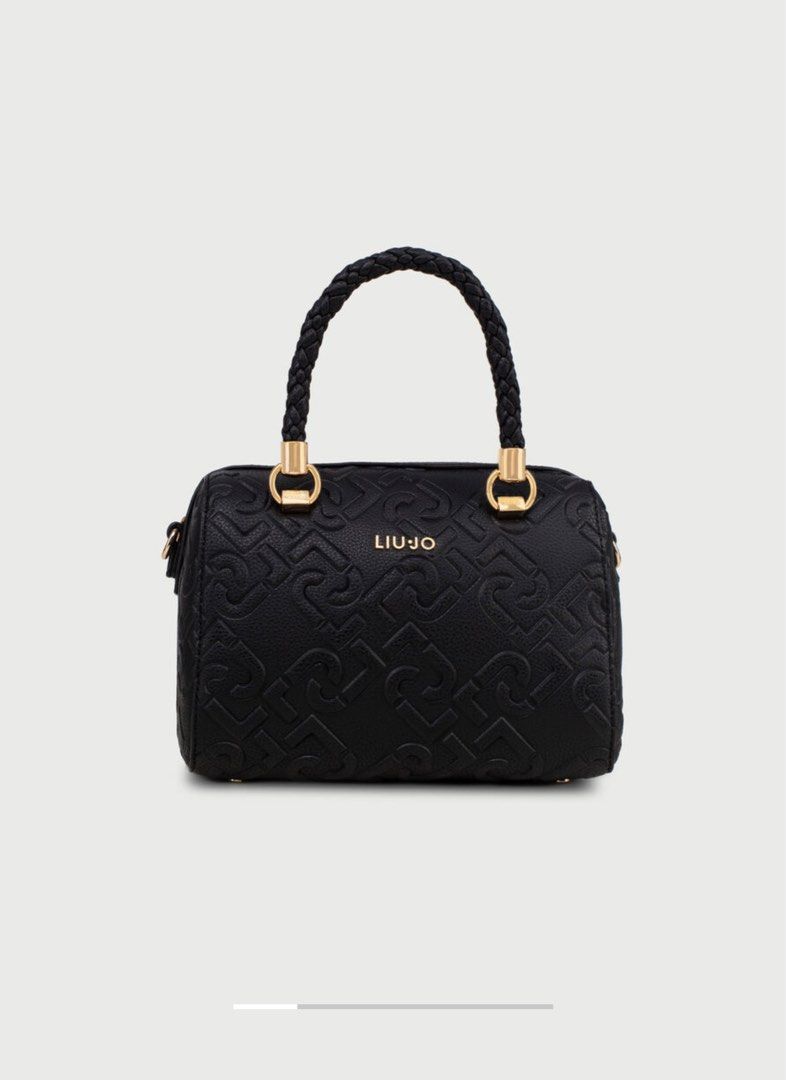 Liujo Mini Boston with embossed monogram logo Women s Fashion Bags Wallets Cross body Bags on Carousell