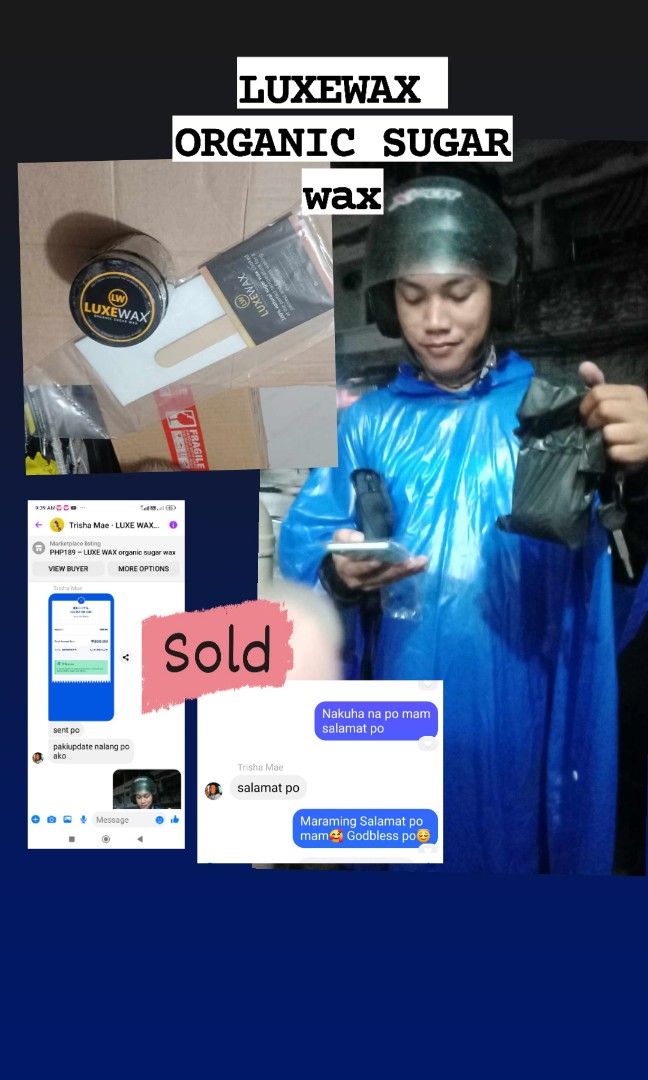LUXE WAX MINI ORGANIC SUGAR WAX (Category: Hair) located in Manila. Submitted by ziabebshoptique (Listing ID 1325848690, Image 2). Description: .