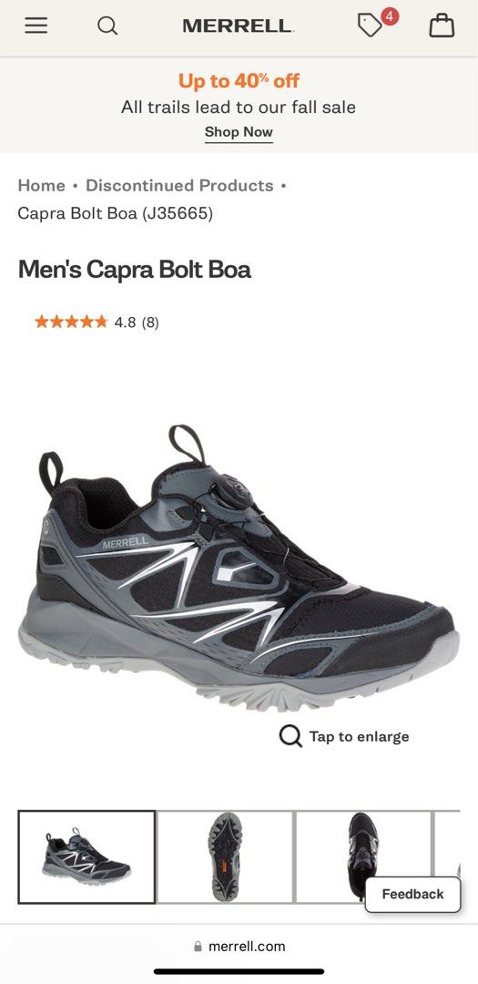 Merrell Capra Bolt Brown Orange Fesyen Pria Sepatu Sneakers di Carousell