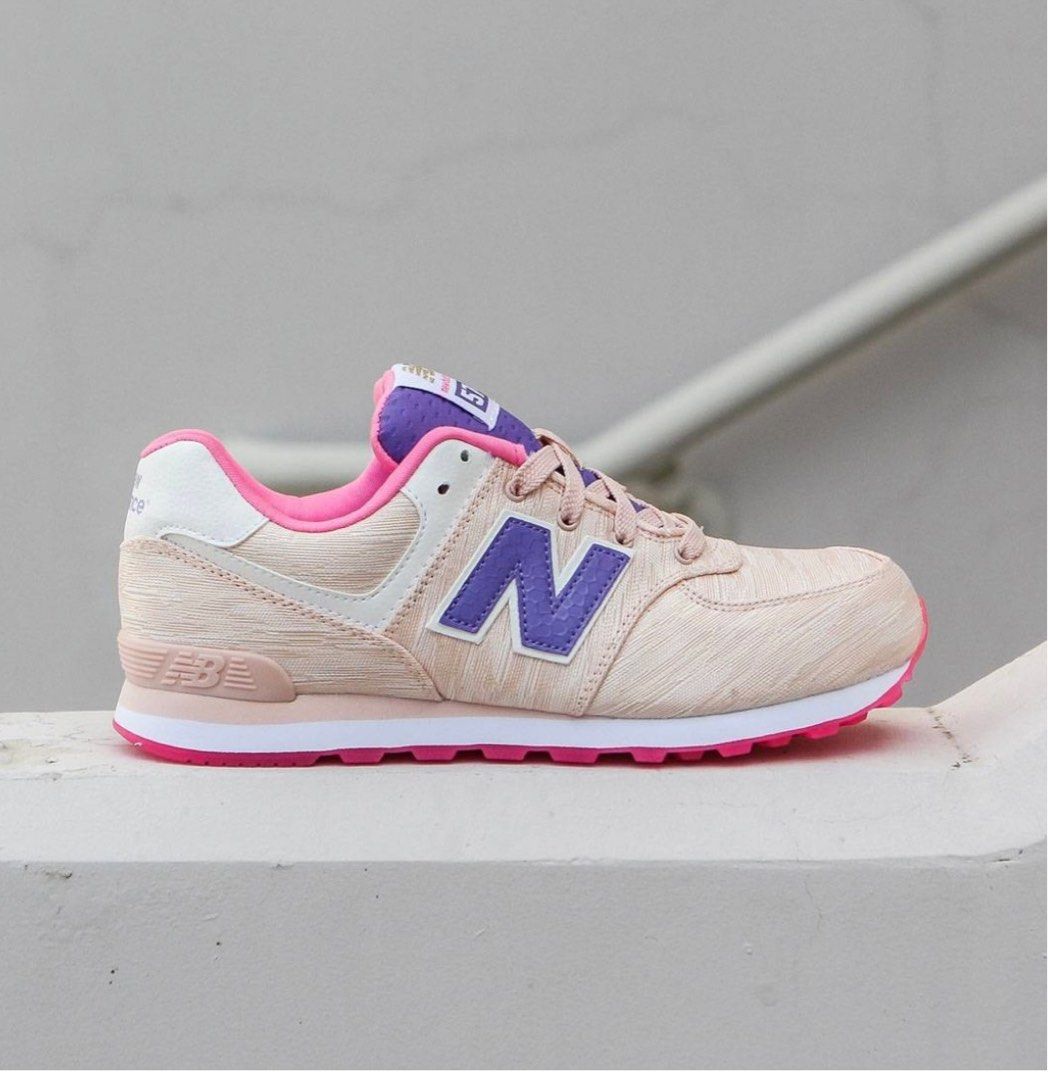 NEW BALANCE BIG KIDS 574 KL574SOG PINK Women s Fashion Footwear Sneakers on Carousell
