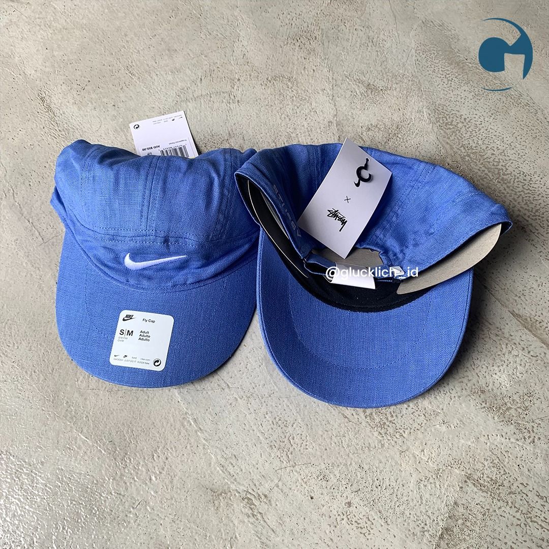 Nike, x Stussy Fly Cap in Polar/White, Fesyen Pria