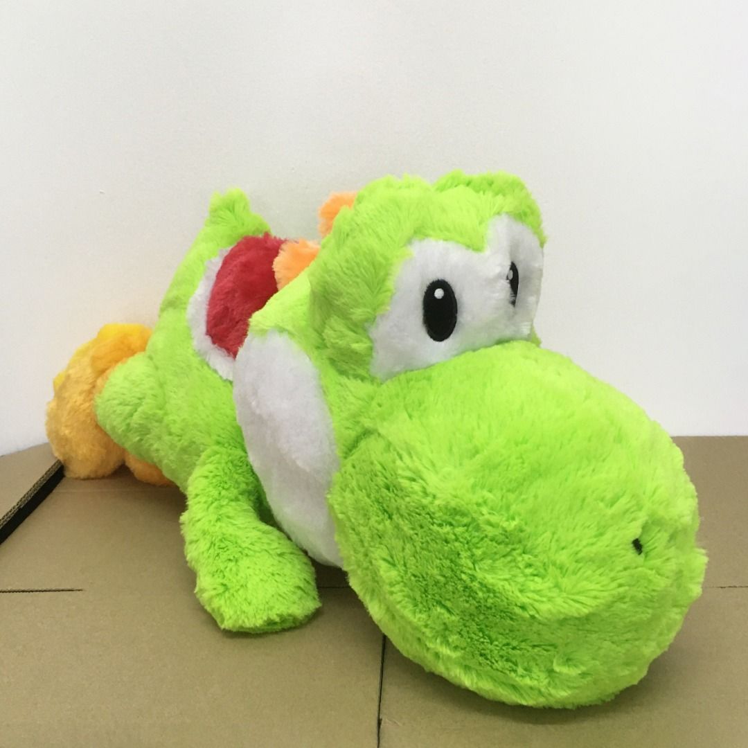 Nintendo Super Mario Bros Green Red Yoshi Laying Down Super Soft Furry Extra Large Plush Toys by Taito Japan 45cm RM80 each Hobbies Toys Toys Games on Carousell