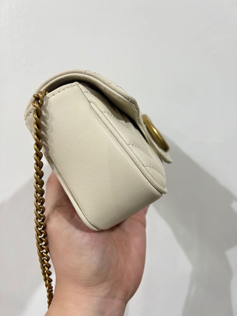 Preloved Gucci super mini marmont chain bag