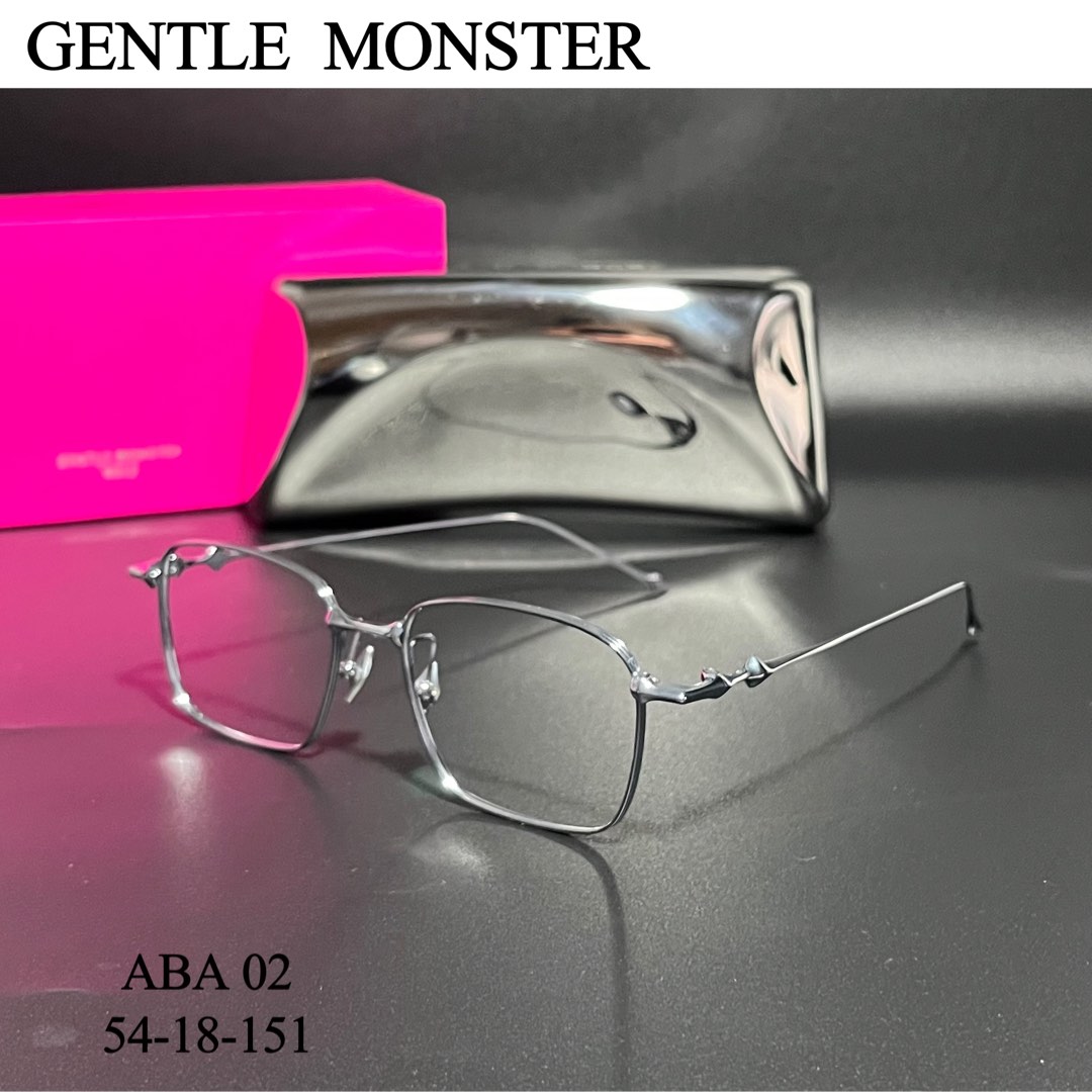 (Ready Stock) - Gentle Monster [ ABA 02 ] Square Titanium Glasses in Silver  55-18-152, Men's Fashion, Watches & Accessories, Sunglasses & Eyewear on  Carousell