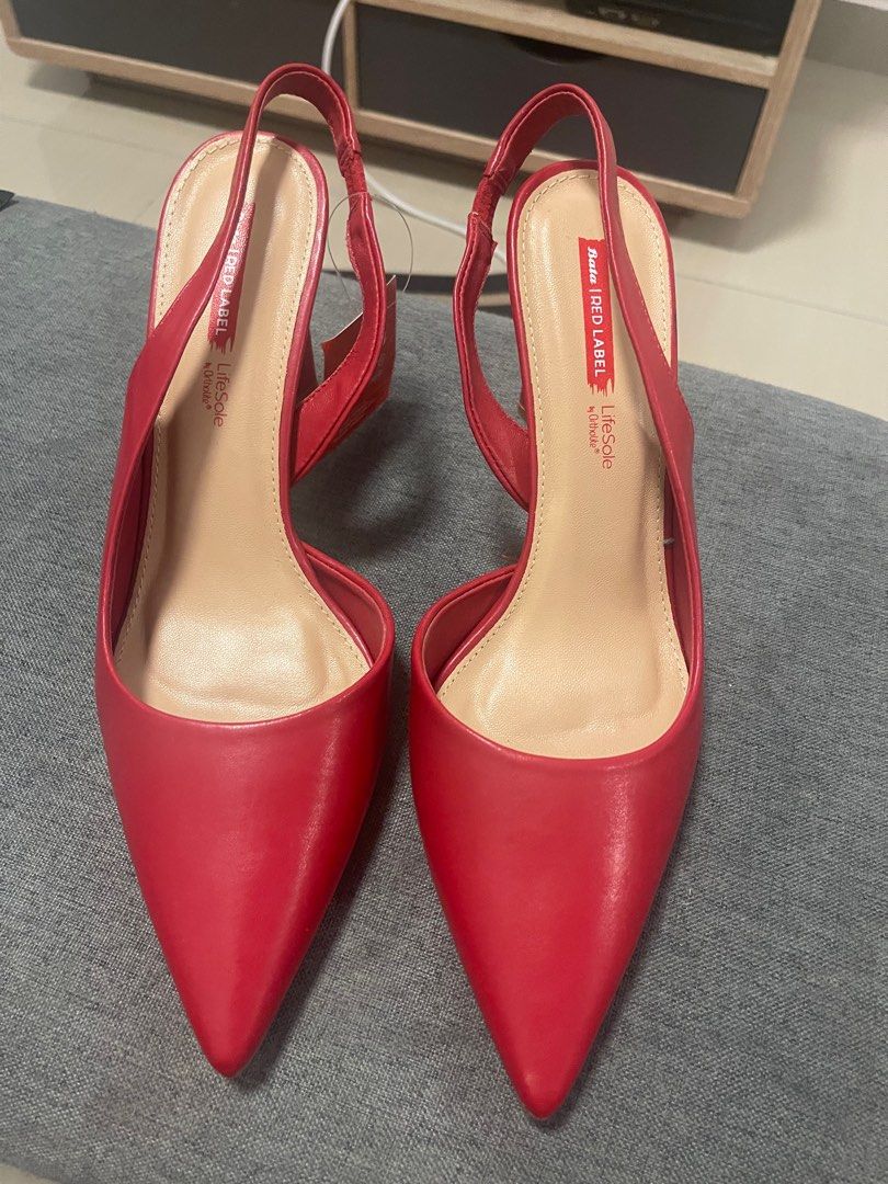 Bata red heels shop