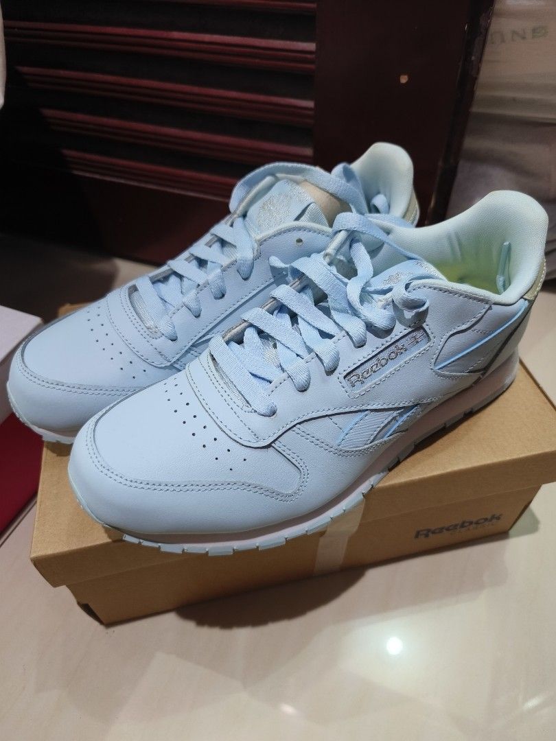 Reebok classic leather pastel blue outlet