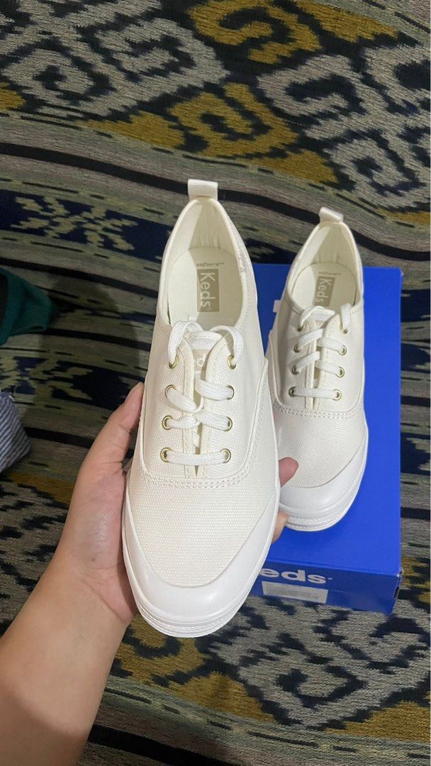 Champion Sneakers Women's Keds Champion Slip On Leather Toe