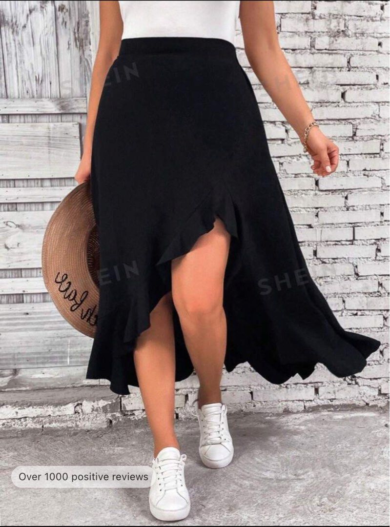 shein assymetric ruffle skirt (Category: Skirts) located in Quezon City. Submitted by beebee05_15 (Listing ID 1325949925, Image 1). Description: maganda.