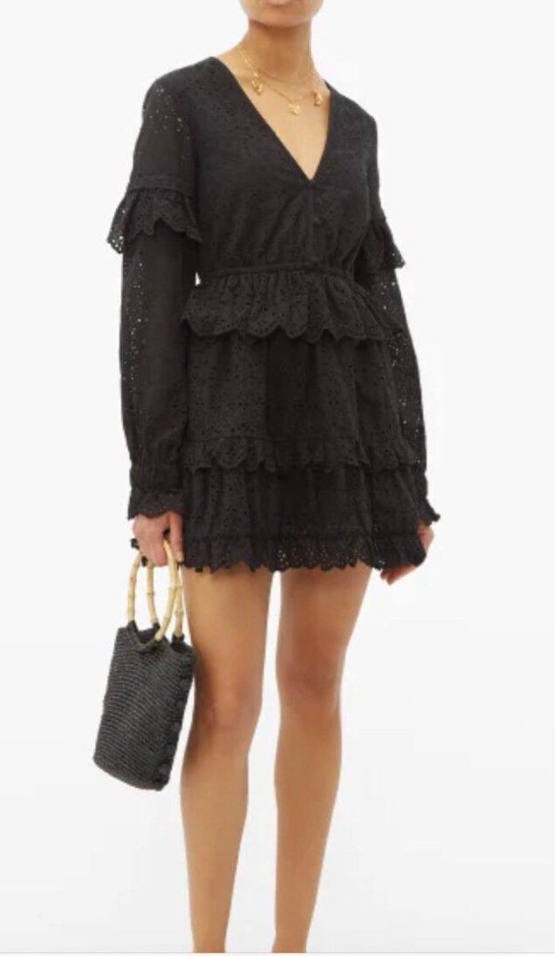 SIR THE LABEL Black Lace Mini Dress, Women's Fashion, Dresses & Sets,  Dresses on Carousell
