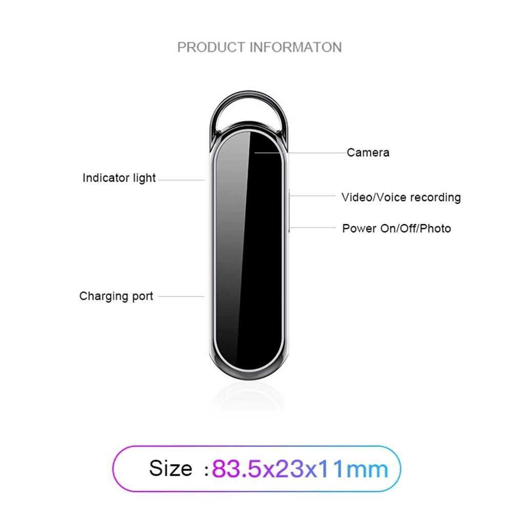 4K Mini WiFi Action Camera – 64GB, Thumb-Sized, Waterproof, Wearable Body Cam For Sports & Travel