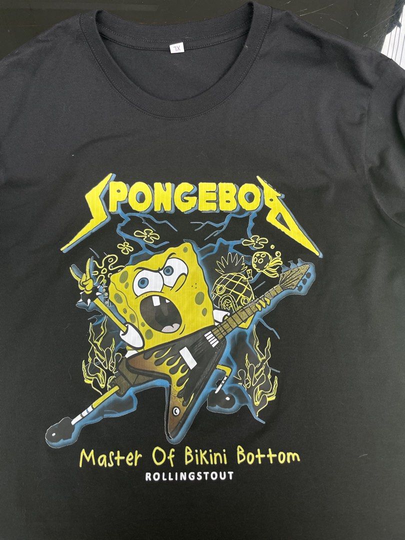 Metallica spongebob t shirt sales