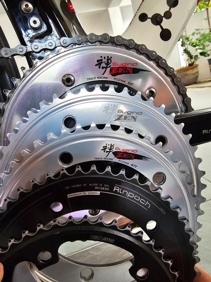 SUGINO ZEN 47T SUGINO(スギノ) チェーンリング ZEN(禅) 144(NJS) W