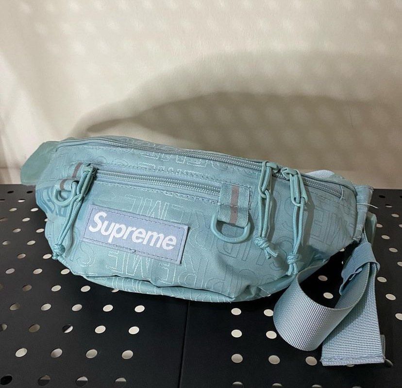 Supreme SS19 Ice Blue Beltbag Men s Fashion Bags Belt bags Clutches and Pouches on Carousell