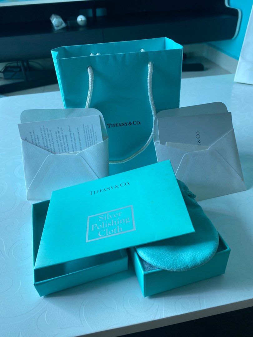 Tiffany Co. Box and Silver Polishing Cloth Luxury Accessories on Carousell