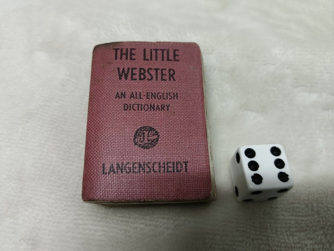 Tiny book small book dictionary Webster 1957 rare vintage lama classic ...