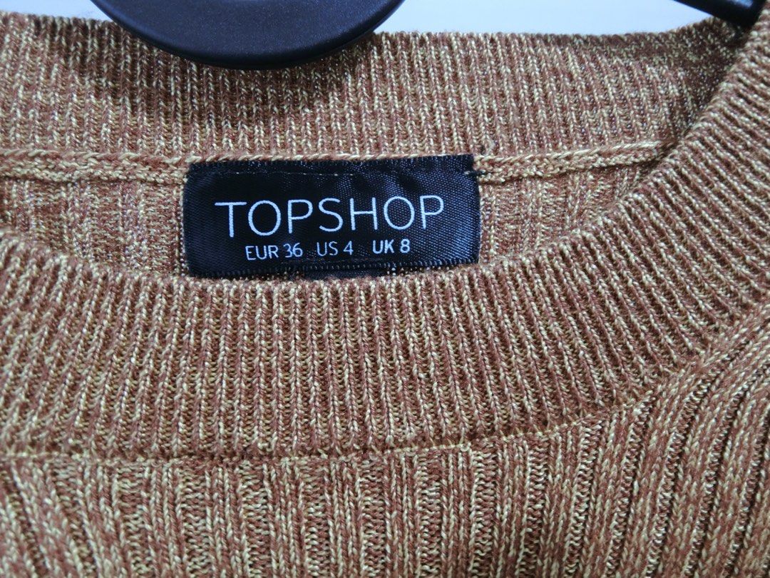 Gold jumper topshop hotsell
