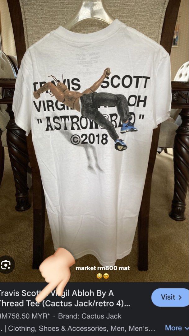 Travis scott virgil abloh tee discount