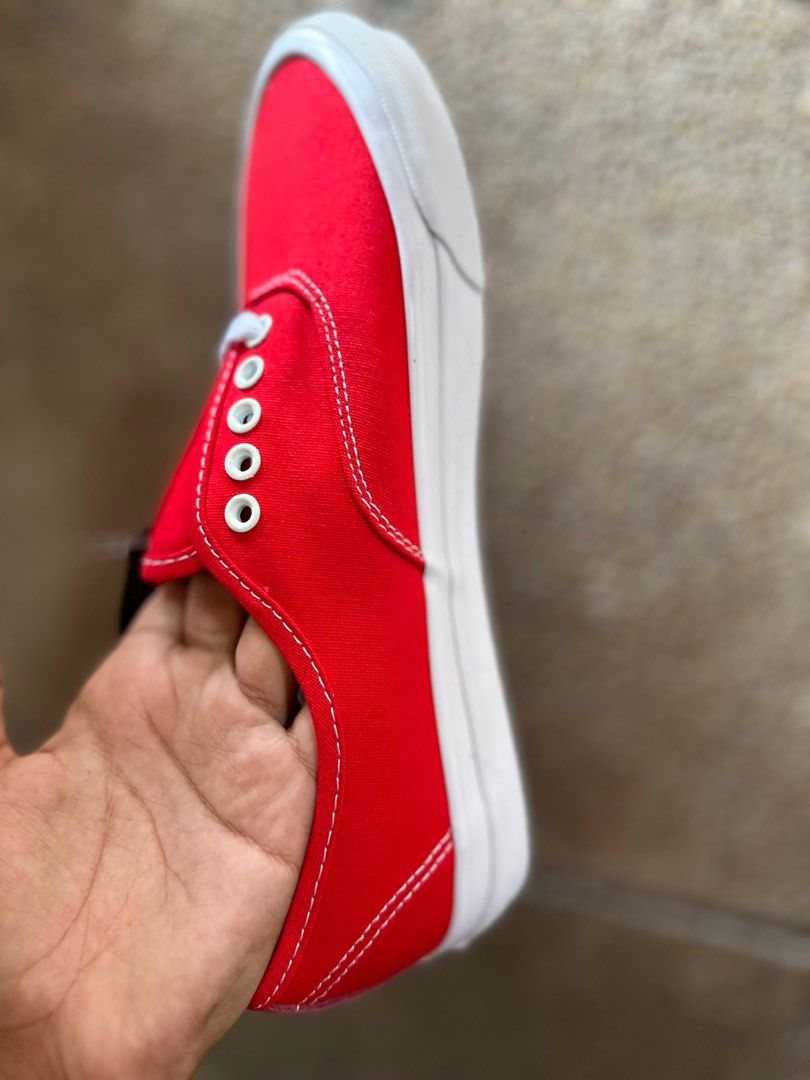 Vans OG Authentic LX "Red" (Category: Sneakers) located in San Juan City. Submitted by shoe4less21 (Listing ID 1325849333, Image 3). Description: "UA Quality" Sizes: 36 to 44 Item on Hand! We also send actual photo before shipping. We accept bulk orders.👟👟👟 📍Location: City of San Juan, Metro Manila Mode of Payment: 💵Cash/💸Gcash/💳BDO Mode of Delivery: 🤝Meetup at 7-Eleven (2431) Garden Square 🛵Lalamove within Metro Manila 🚢LBC Cash on Pic