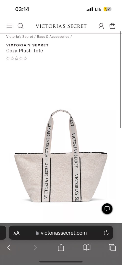 Victoria s Secret Cozy Plush Tote Women s Fashion Bags Wallets Tote Bags on Carousell