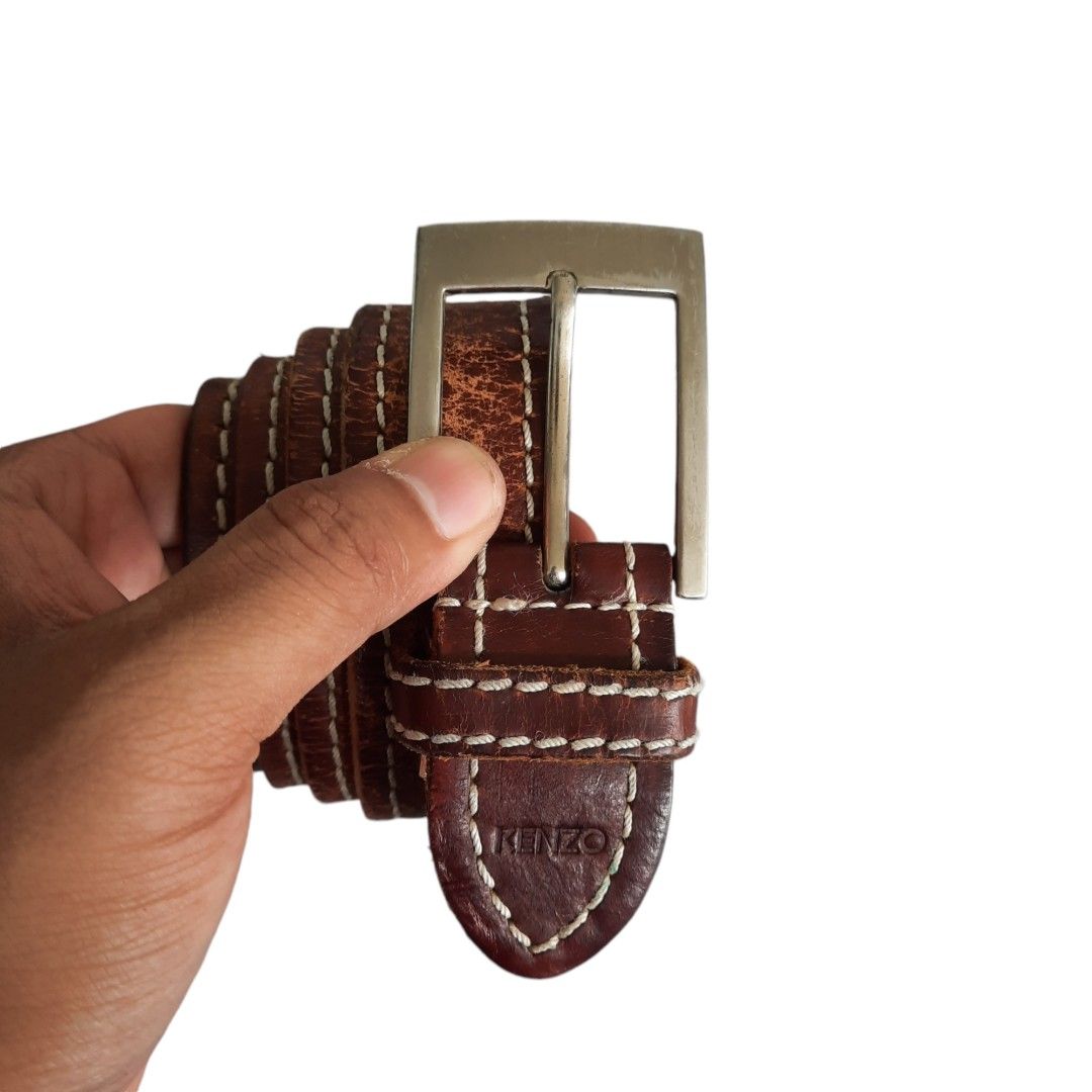 Vintage kenzo paris leather belt 32 to 36