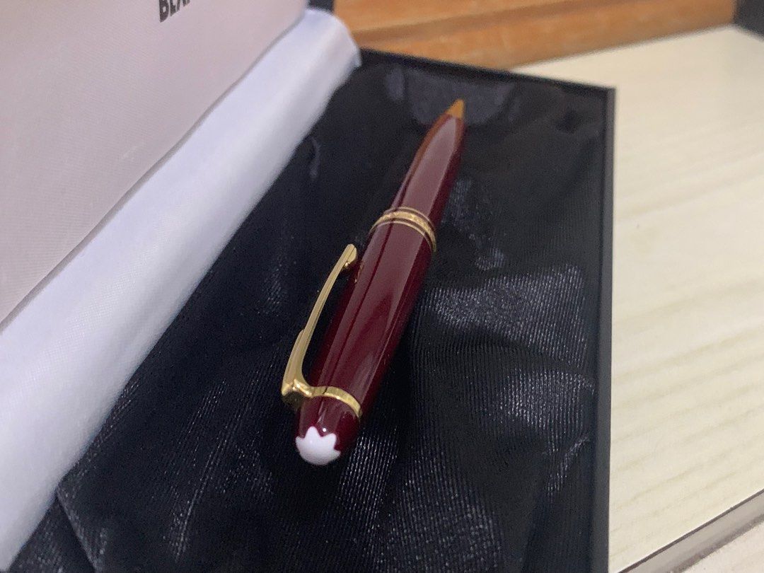 Vintage Montblanc meisterstuck 164 Burgundy Ballpoint Pen discontinued color