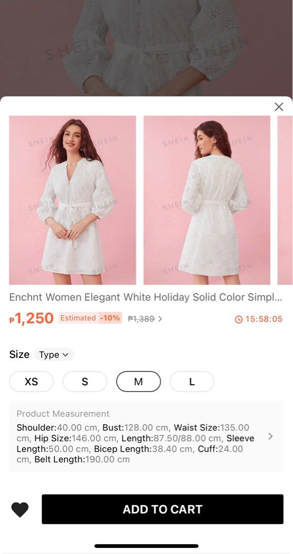 White dress (Category: Dresses) located in Mandaluyong City. Submitted by mpa03 (Listing ID 1325904468, Image 3). Description: Wore once (2hrs) Size medium fit for small also.