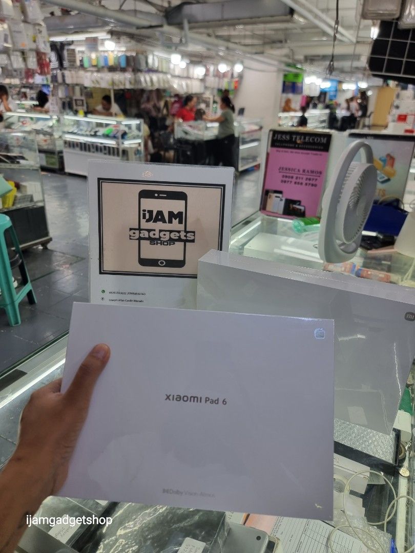 Xiaomi pad 8/256 (Category: Android) located in Pasig City. Submitted by ijamgadgets (Listing ID 1325882354, Image 3). Description: xiaomi pad 6 brandnew sealed 8/256gb 1yr warranty 📌we do cod in metro manila and near provinces just add sf only 📌can visit in my store at greenhills shopping center 📌we do LBC transaction 📌we accept credit card in store 📌Accept ggives and spaylater 📌for fast transaction make acall 09291593032/09297180543.