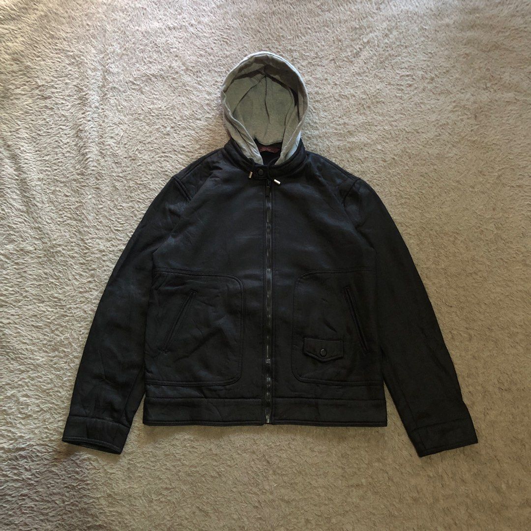 Jaket kulit zara man top