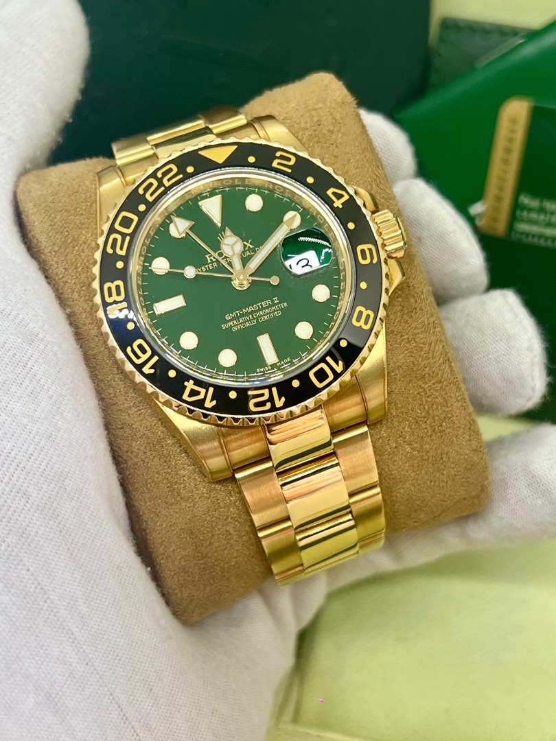 Yellow gold rolex gmt master ii 50th anniversary on sale