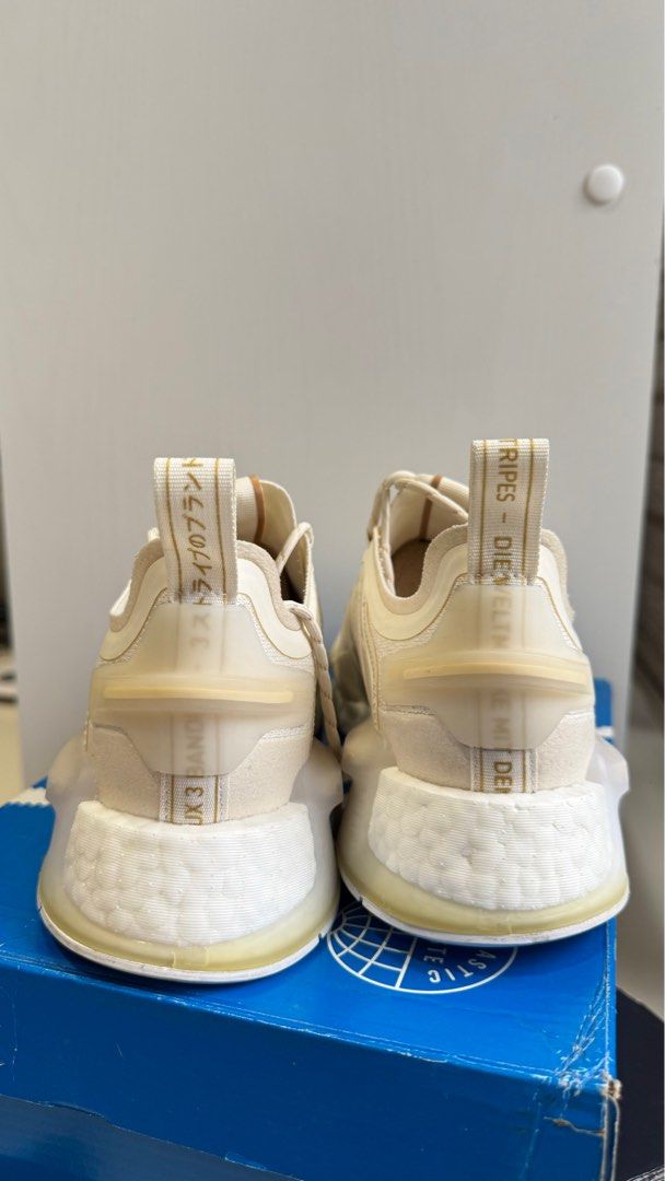 adidas gazelle silver green womens Shop Beige Womens NMD R1 Lace Up Sneakers – Shoebacca main image 1