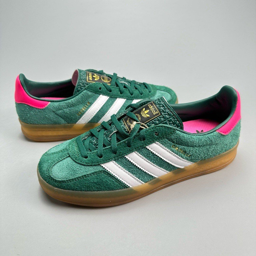 Adidas Spezial Green/Pink Green collection, Men's Fashion