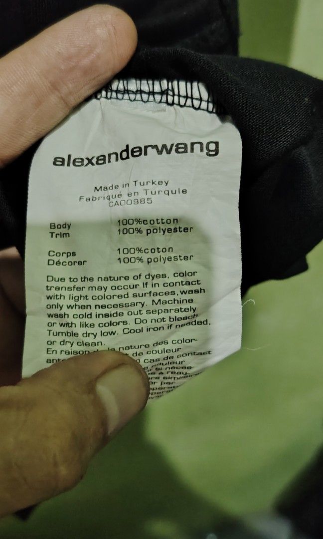 ALEXANDER WANG (Category: Luxury Apparel) located in Pasig City. Submitted by michelle.asuki (Listing ID 1326103879, Image 3). Description: ALEXANDER WANG SHIRT EXCELLENT 23 WIDTH 30 LENGHT 1200 DM DM DM DM.
