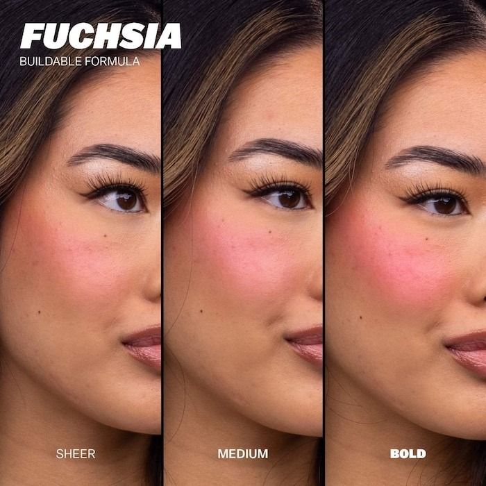 BASMA The Cream Blush in MINI SIZE (Category: Makeup) located in Manila. Submitted by juanashopbies_ph (Listing ID 1326050693, Image 3). Description: !!! NO BOX - CAME IN A SET !!! BASMA The Cream Blush in MINI SIZE Color: Fuchsia - cool-toned Size: Mini / 1.2g What it is: A buttery-soft, buildable cream blush and lip tint that melts into the skin for a naturally radiant finish. Ingredient Callouts: Free of parabens, phthalates, and retinyl palmi