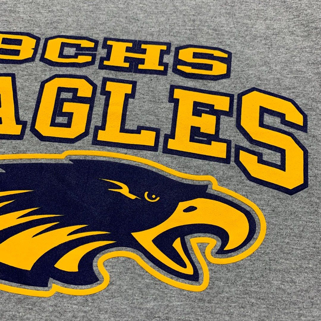 BCHS Eagles (Category: Tshirts & Polo Shirts) located in Butterworth. Submitted by boycartt (Listing ID 1326129709, Image 3). Description: BCHS Eagles Size S Pit: 18" Length: 26.5" Condition: 9.5/10 Postage +RM7 / DFOD.