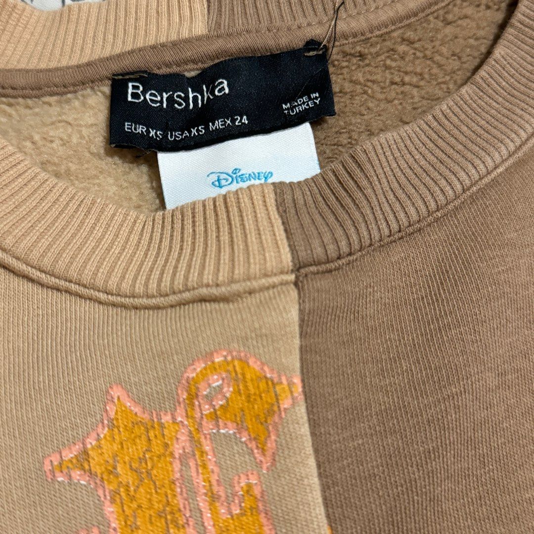 Sweatshirt Bershka The Lion King Bershka Moschino Red Sweater