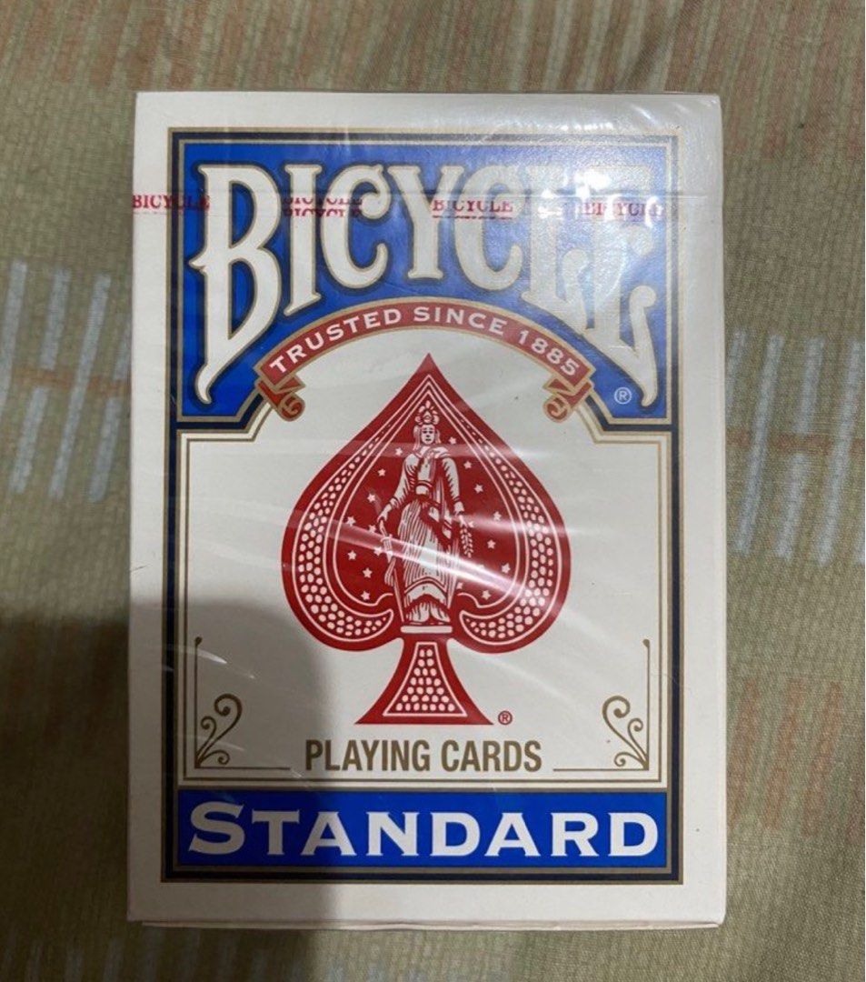 Bicycle playing cards - available in blue and red (Category: Board Games & Puzzles) located in Makati City. Submitted by basicsndeclutter (Listing ID 1326018659, Image 1). Description: Bicycle playing cards. Made in the USA. Php200 each. 12pcs available - 6 blue and 6 red..