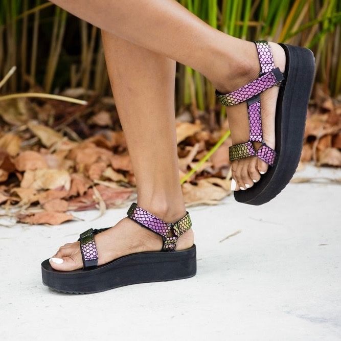 Teva iridescent sandals sale