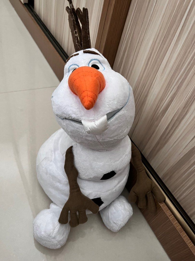 Boneka Olaf Snowman Disn3y, Bayi Anak, Mainan Baby Walker di
