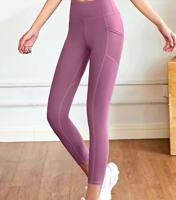BRAND NEW Women s Exercise Yoga Sports Pants Shorts. Ladies activewear. Gym bottoms tights. Side pockets. Maroon red deep pink brown. Women s Fashion Activewear on Carousell