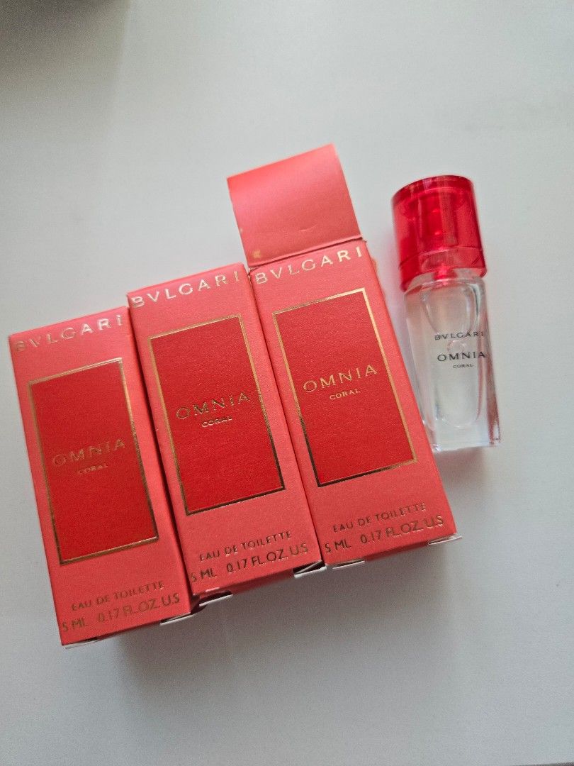 Bvlgari omnia coral eau de toilette 5ml Carousell