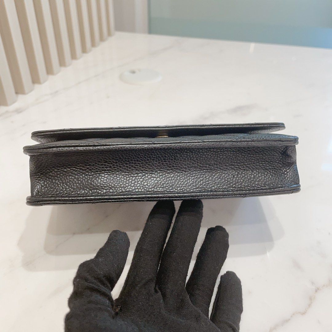 Chanel Wallet On Chain Black in GHW, Luxury, Bags & Wallets on Carousell